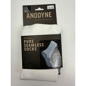 ANODYNE Seamless Socks Size S Grey White for Diabetes or Sensitive Feet